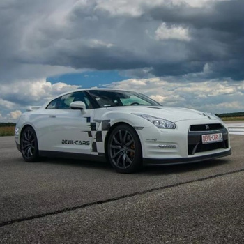 Driving behind the wheel of a Nissan GT-R on the track (3 laps)